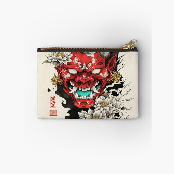 Item preview, Red Oni and White Lotus Flowers designed and sold by SquareSign.