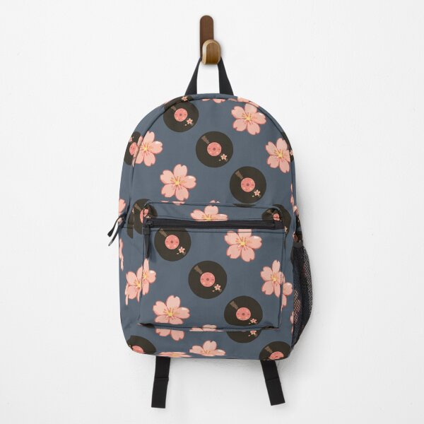Item preview, Vintage Vinyl Records and Floral Music Pattern 1 designed and sold by SimplePoDesign.