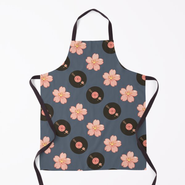 Item preview, Vintage Vinyl Records and Floral Music Pattern 1 designed and sold by SimplePoDesign.