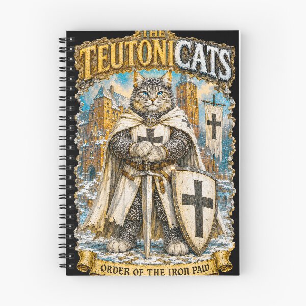 Item preview, The Cat Knight of the Teutonic Order ⚔️ designed and sold by FULLCOLOR2099.