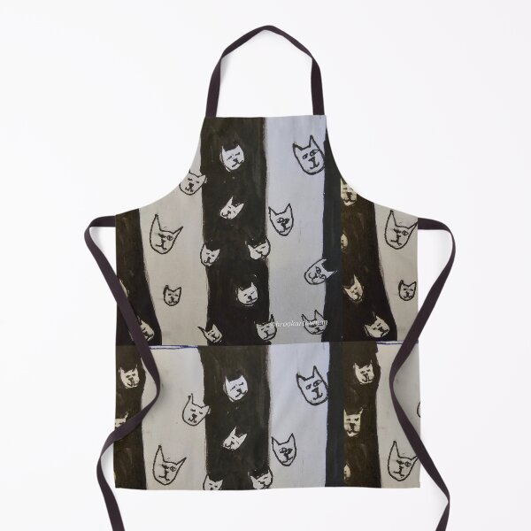 Item preview, White and Black, wallpaper of cats designed and sold by DancingCreek.