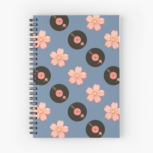Item preview, Vintage Vinyl Records and Floral Music Pattern 2 designed and sold by SimplePoDesign.