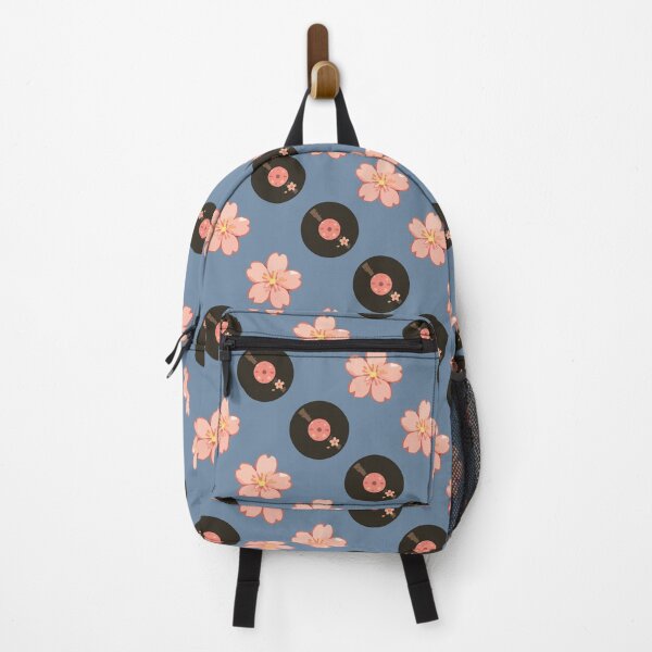 Item preview, Vintage Vinyl Records and Floral Music Pattern 2 designed and sold by SimplePoDesign.