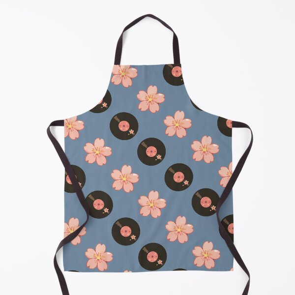 Item preview, Vintage Vinyl Records and Floral Music Pattern 2 designed and sold by SimplePoDesign.