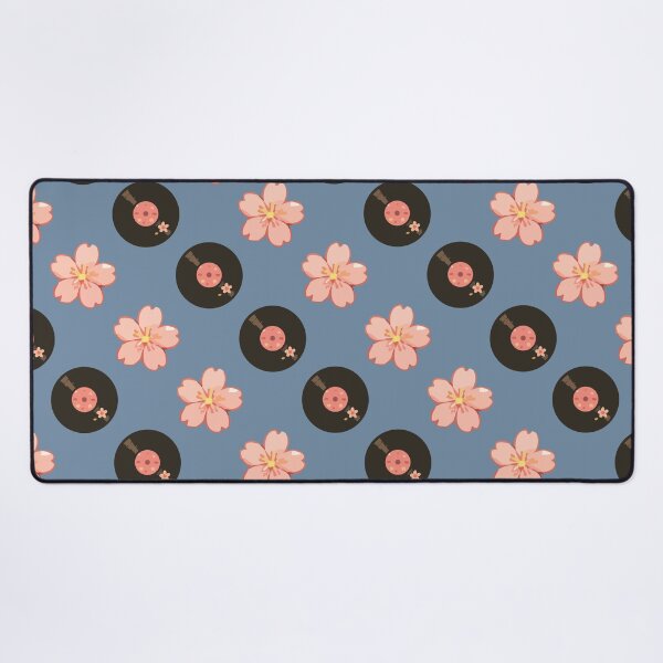 Item preview, Vintage Vinyl Records and Floral Music Pattern 2 designed and sold by SimplePoDesign.