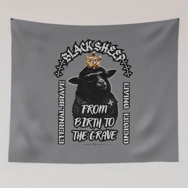 Item preview, Black Sheep Legend Digital  AI Art 19 designed and sold by GoGreenlove.