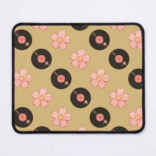 Item preview, Vintage Vinyl Records and Floral Music Pattern 3 designed and sold by SimplePoDesign.