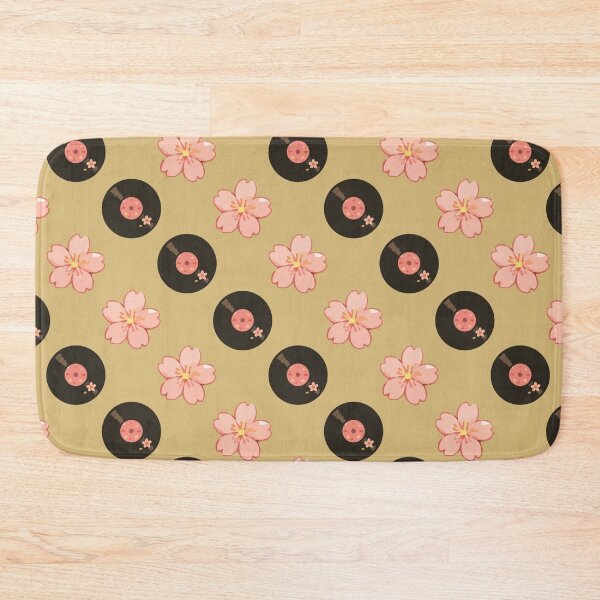 Item preview, Vintage Vinyl Records and Floral Music Pattern 3 designed and sold by SimplePoDesign.