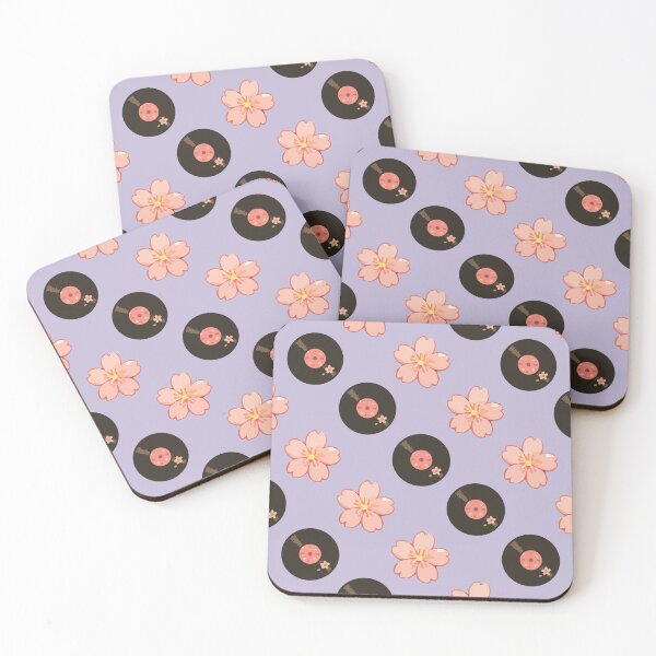 Item preview, Vintage Vinyl Records and Floral Music Pattern 4 designed and sold by SimplePoDesign.