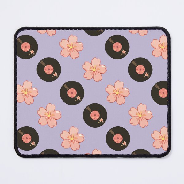 Item preview, Vintage Vinyl Records and Floral Music Pattern 4 designed and sold by SimplePoDesign.
