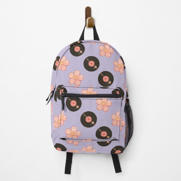 Item preview, Vintage Vinyl Records and Floral Music Pattern 4 designed and sold by SimplePoDesign.