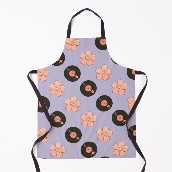 Item preview, Vintage Vinyl Records and Floral Music Pattern 4 designed and sold by SimplePoDesign.