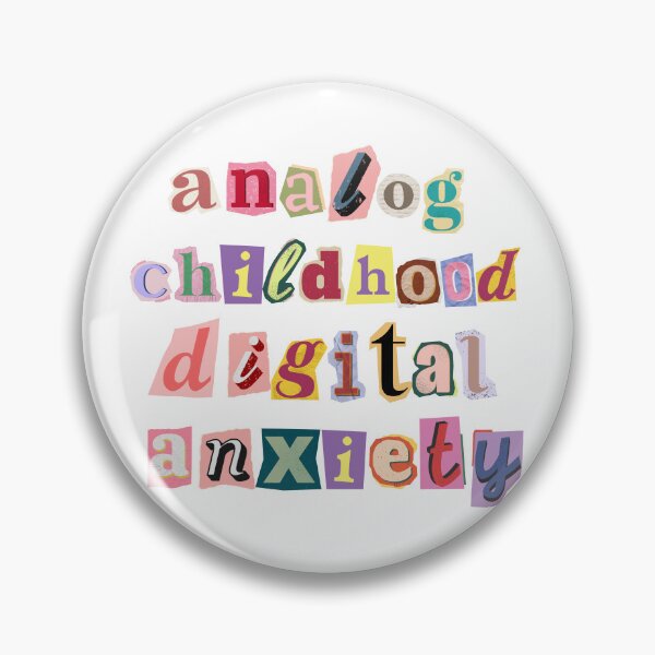 Item preview, Zillennial Analog Childhood Digital Anxiety - Ransom Note Collage designed and sold by Neurospicy Trolls.