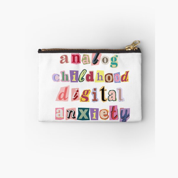 Item preview, Zillennial Analog Childhood Digital Anxiety - Ransom Note Collage designed and sold by Neurospicy Trolls.