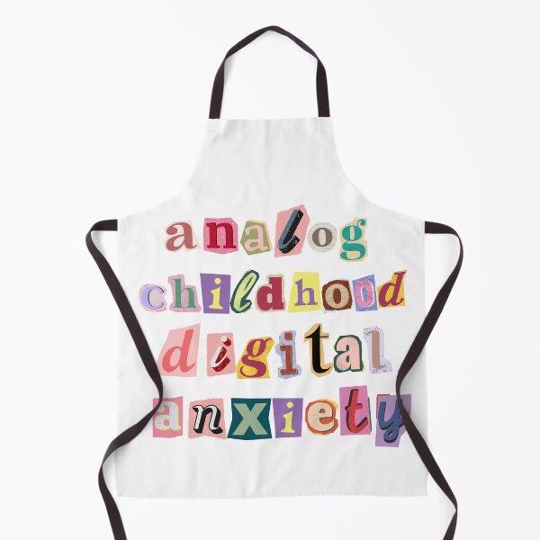 Item preview, Zillennial Analog Childhood Digital Anxiety - Ransom Note Collage designed and sold by Neurospicy Trolls.