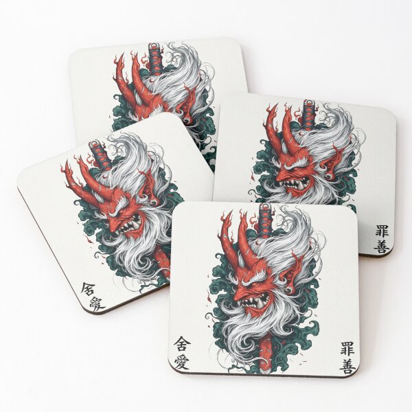 Item preview, Red Tengu Warrior and Storm Clouds designed and sold by SquareSign.
