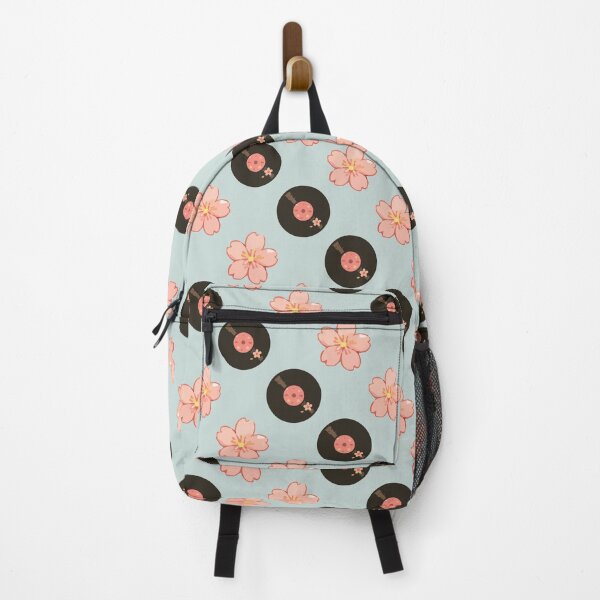 Item preview, Vintage Vinyl Records and Floral Music Pattern 5 designed and sold by SimplePoDesign.