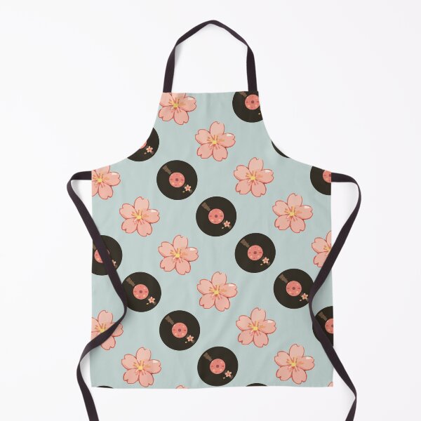 Item preview, Vintage Vinyl Records and Floral Music Pattern 5 designed and sold by SimplePoDesign.