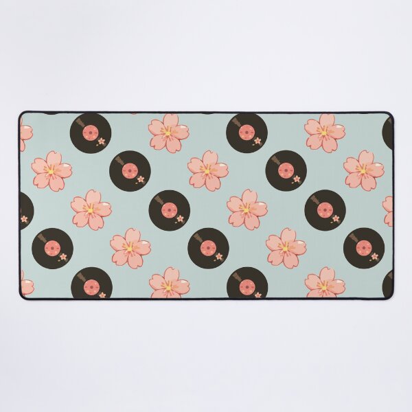 Item preview, Vintage Vinyl Records and Floral Music Pattern 5 designed and sold by SimplePoDesign.