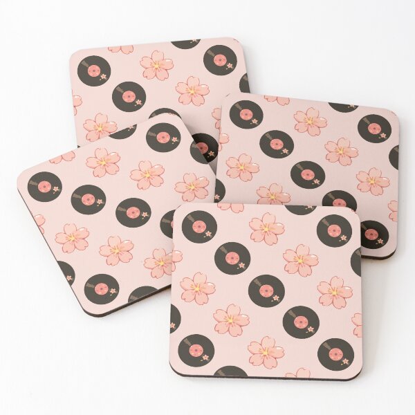 Item preview, Vintage Vinyl Records and Floral Music Pattern 6 designed and sold by SimplePoDesign.