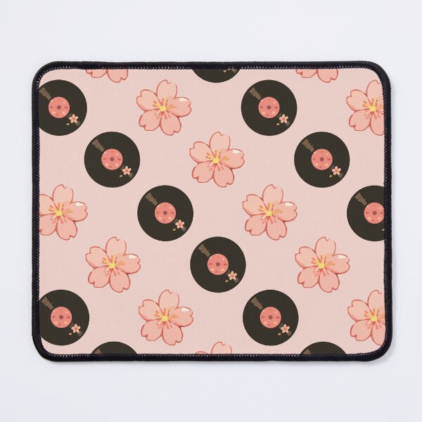 Item preview, Vintage Vinyl Records and Floral Music Pattern 6 designed and sold by SimplePoDesign.