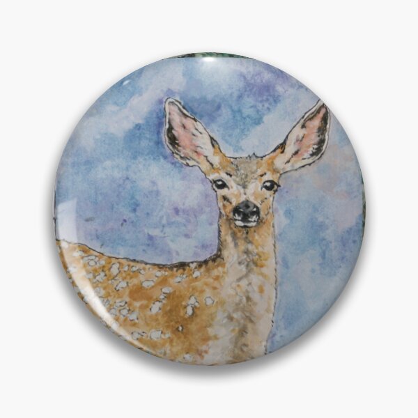 Item preview, Mule deer fawn watercolor  designed and sold by Saltypro.