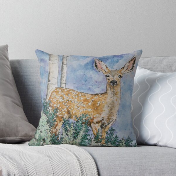 Item preview, Mule deer fawn watercolor  designed and sold by Saltypro.