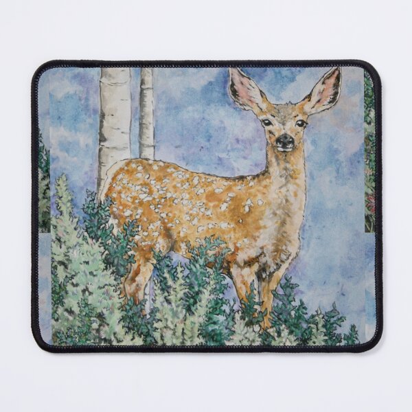 Item preview, Mule deer fawn watercolor designed and sold by Saltypro.