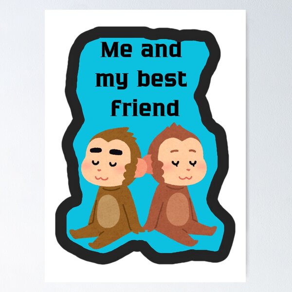 Item preview, Me And My Best Friend Cute Monkey BFF Gift Shirt designed and sold by MariaPCMaria.