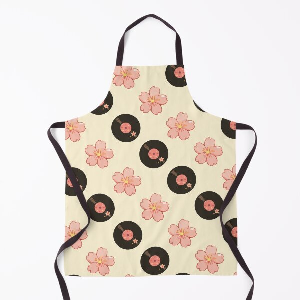 Item preview, Vintage Vinyl Records and Floral Music Pattern 7 designed and sold by SimplePoDesign.
