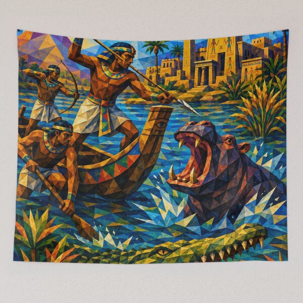Item preview, Ancient Egyptian Nile Hunt designed and sold by CubiColors.