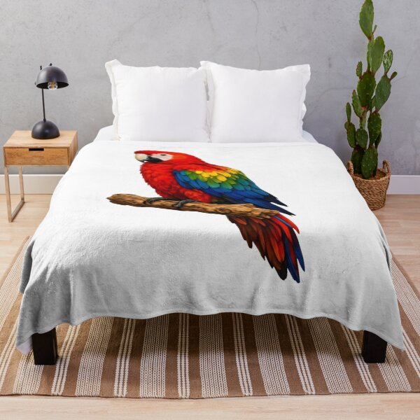 Item preview, Vibrant Macaw Parrot Bird Artwork designed and sold by AmirArtisanVibe.