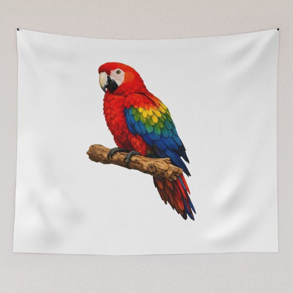 Item preview, Vibrant Macaw Parrot Bird Artwork designed and sold by AmirArtisanVibe.