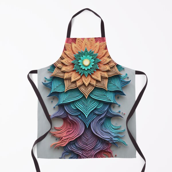 Item preview, A colorful, geometric flower unfolds downwards. designed and sold by Mianku | Für das Leben.