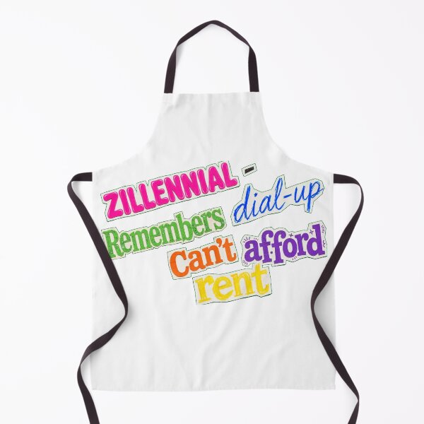 Item preview, Zillennial - Remembers Dial-Up Can't Afford Rent - Funny Colorful Collage designed and sold by Neurospicy Trolls.