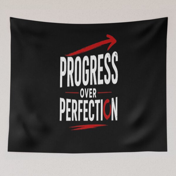 Item preview, Progress Over Perfection Motivational Mountain – Personal Growth & Mindset designed and sold by v6ziix.