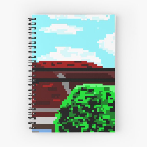 Item preview, Retro Pixel Art Suburban House Landscape designed and sold by FoxPix.