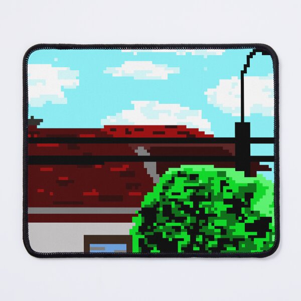 Item preview, Retro Pixel Art Suburban House Landscape designed and sold by FoxPix.