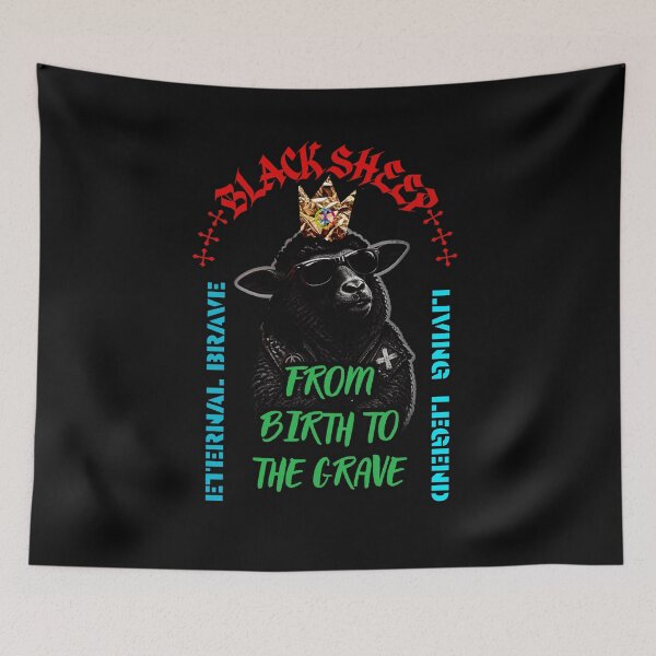 Item preview, Black Sheep Legend Digital AI Art Full Collor 19 designed and sold by GoGreenlove.