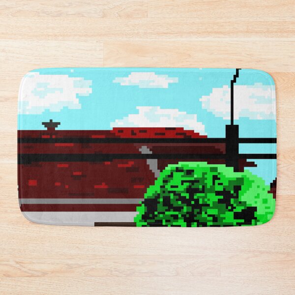 Item preview, Retro Pixel Art Suburban House Landscape designed and sold by FoxPix.