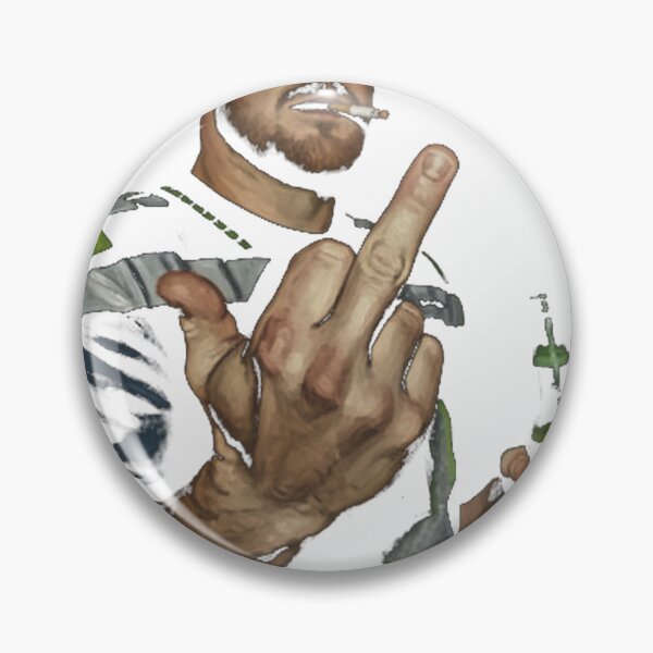 Item preview, Meme Sam Darnold Middle Finge Black 90S White designed and sold by The Moth's Nest.