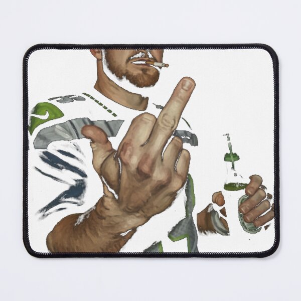 Item preview, Meme Sam Darnold Middle Finge Black 90S White designed and sold by The Moth's Nest.