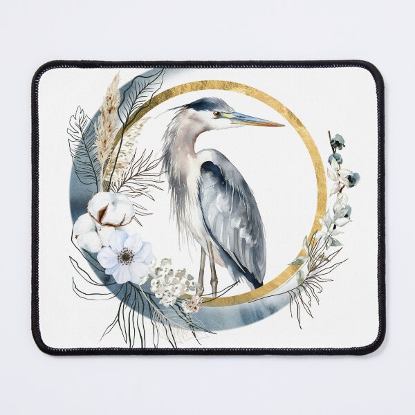 Item preview, For Blue Heron Lovers. Blue Heron in a soft floral background. designed and sold by South 500 Photography.
