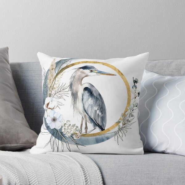 Item preview, For Blue Heron Lovers. Blue Heron in a soft floral background. designed and sold by South 500 Photography.