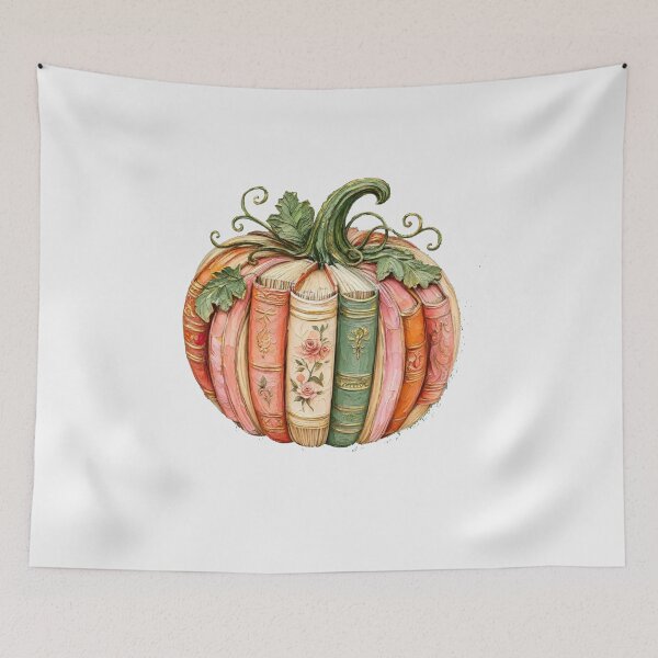 Item preview, Vintage Pumpkin Books Autumn Fall Book Lover Reading Design designed and sold by Gbriel3.