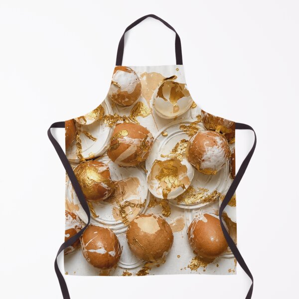 Item preview, Gilded Eggshell and Gold Leaf Mixed Media Art designed and sold by THE SPLATTERED HAUS BY SAGE BANKS.