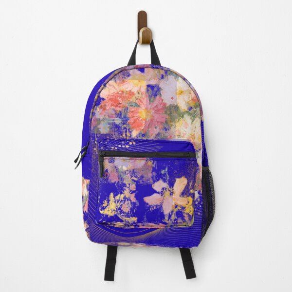 Item preview, Abstract Floral Collage in Blue and Gold designed and sold by Shambhavi_Studio.