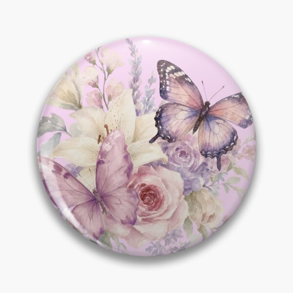 Item preview, A bouquet of flowers and two butterflies  designed and sold by SweetBlushBunny.