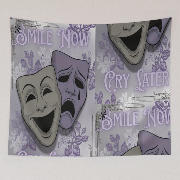 Item preview, Smile Now Cry Later Gray Renaissance  designed and sold by MariahDaGoatedPrincess.