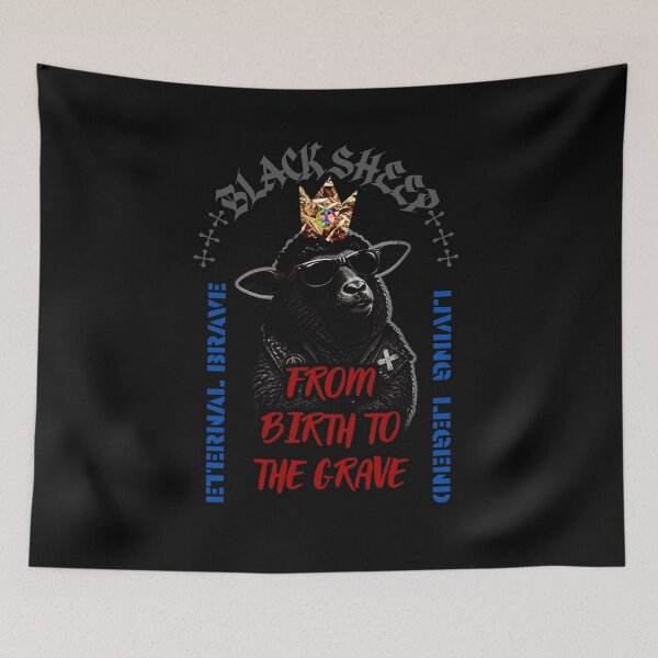 Item preview, Black Sheep Legend Digital AI Art Full Collor 21 designed and sold by GoGreenlove.